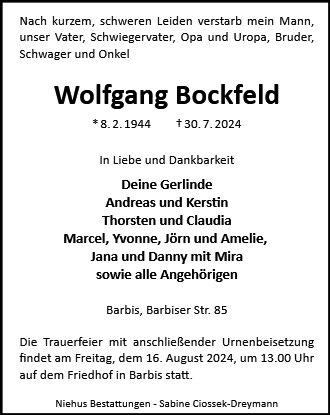 Wolfgang Bockfeld