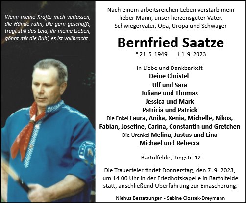 Bernfried Saatze