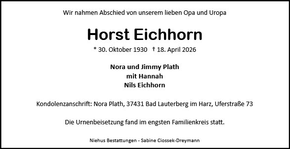 Horst Eichhorn