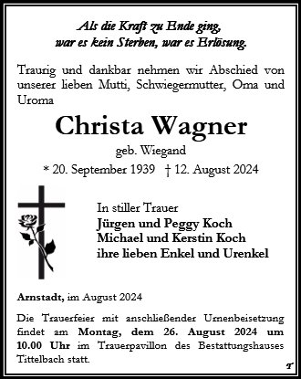 Christa Wagner