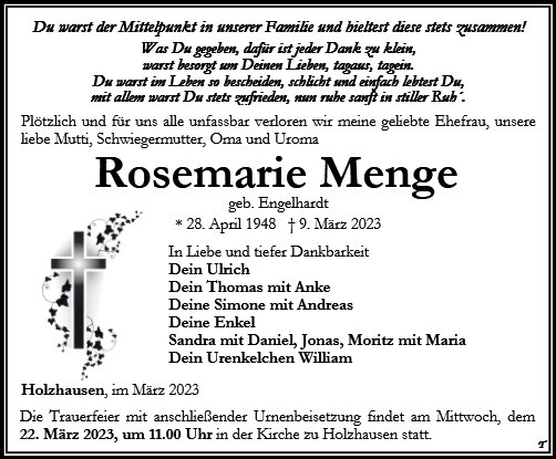 Rosemarie Menge