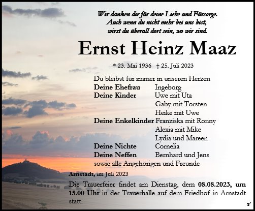 Ernst Heinz Maaz