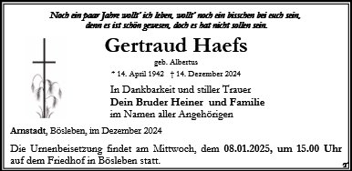 Gertraud Haefs