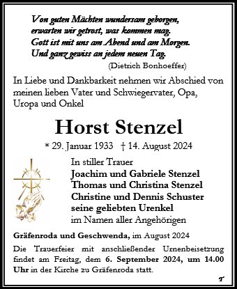 Horst Stenzel