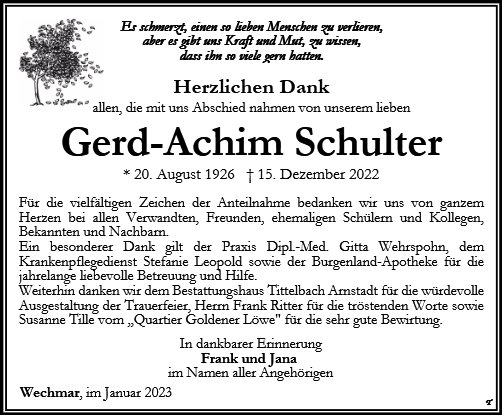 Gerd-Achim Schulter