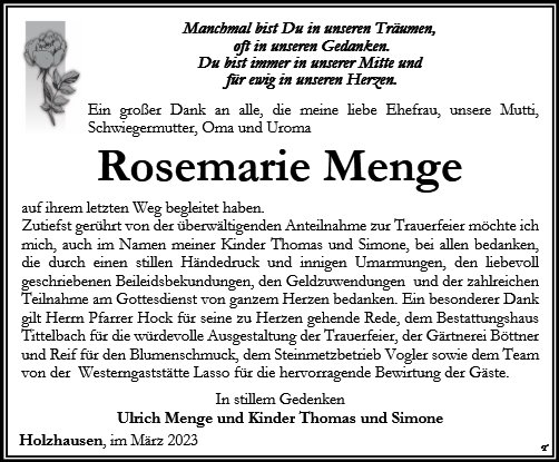 Rosemarie Menge