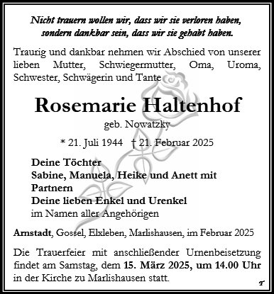 Rosemarie Haltenhof