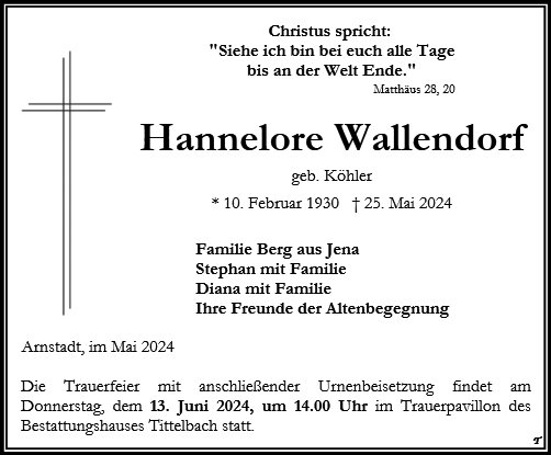 Hannelore Wallendorf