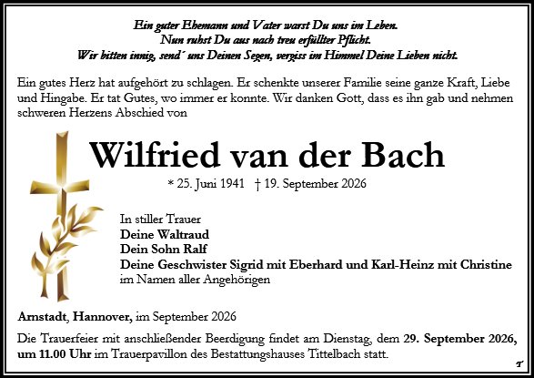 Wilfried van der Bach
