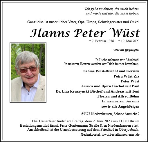 Hanns Peter Wüst