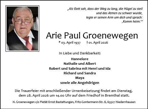 Arie Groenewegen