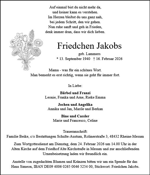 Friedchen Jakobs