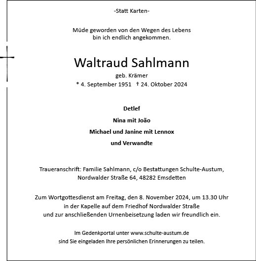 Waltraud Sahlmann