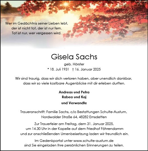 Gisela Sachs