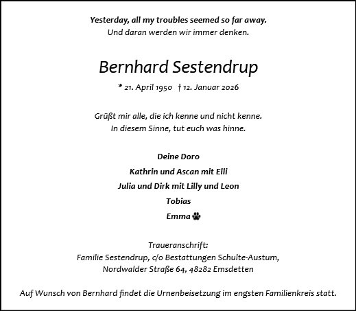 Bernhard Sestendrup
