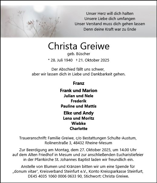 Christa Greiwe