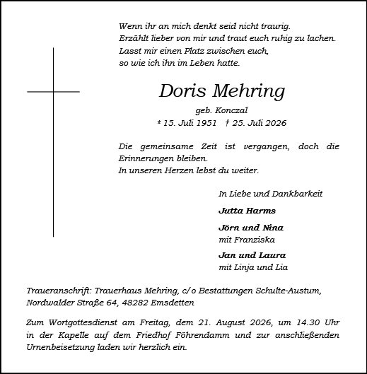 Doris Mehring