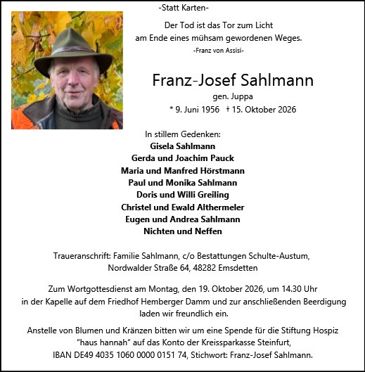 Franz-Josef Sahlmann
