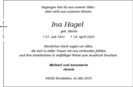 Ina Hagel 