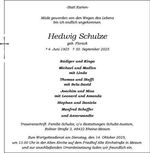 Hedwig Schulze