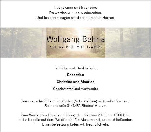 Wolfgang Behrla
